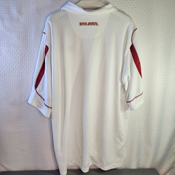 Nike Team Iowa State Polo Shirt White XXL Mens Athletic Wear - Picture 5 of 7